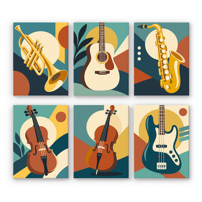 Musical Instruments mini paint by numbers – image 7