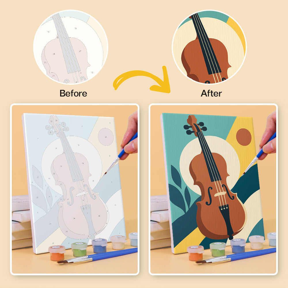 Musical Instruments mini paint by numbers – image 10