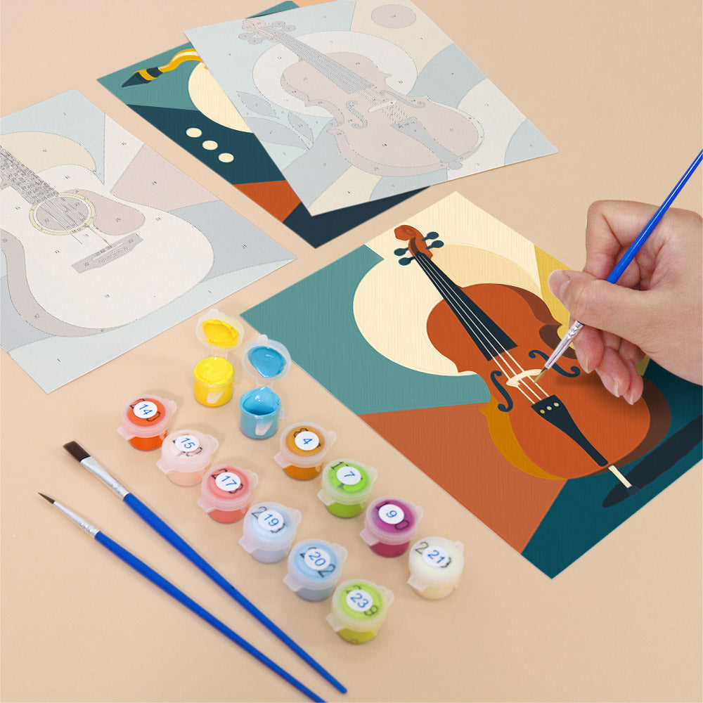 Musical Instruments mini paint by numbers – image 12