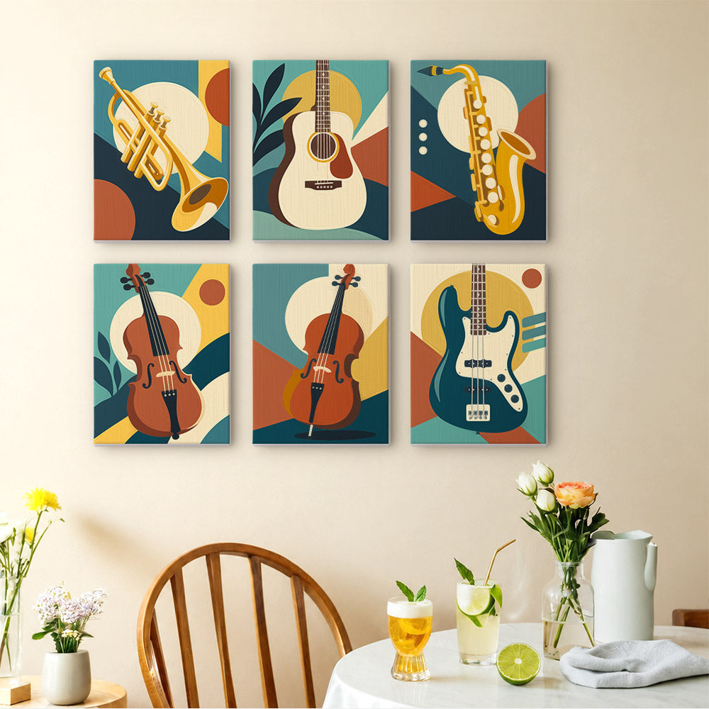 Musical Instruments mini paint by numbers – image 14