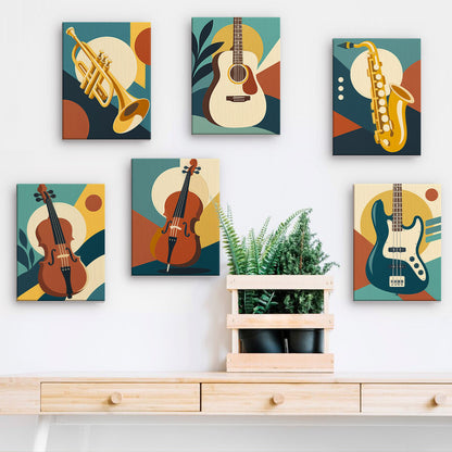 Musical Instruments mini paint by numbers – image 15