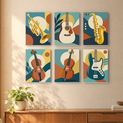 Musical Instruments mini paint by numbers – image 16