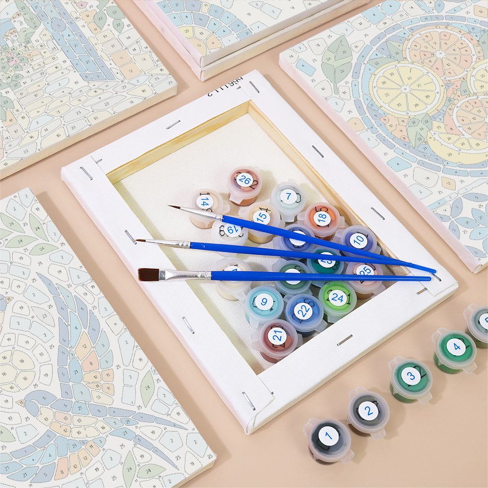 Mediterranean Mosaics mini paint by numbers – image 2