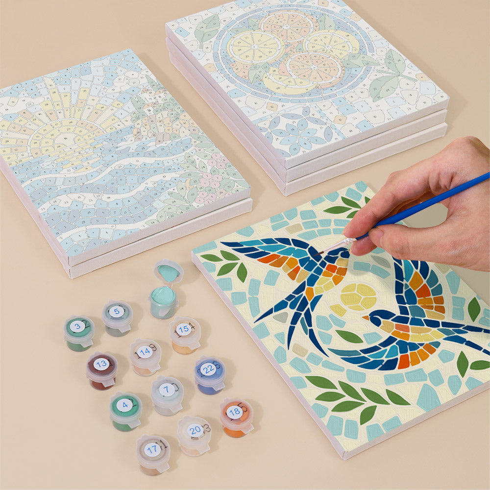 Mediterranean Mosaics mini paint by numbers – image 4