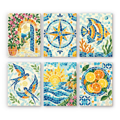 Mediterranean Mosaics mini paint by numbers – image 7