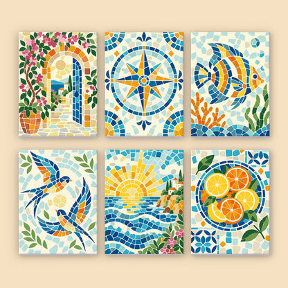 Mediterranean Mosaics mini paint by numbers – image 8