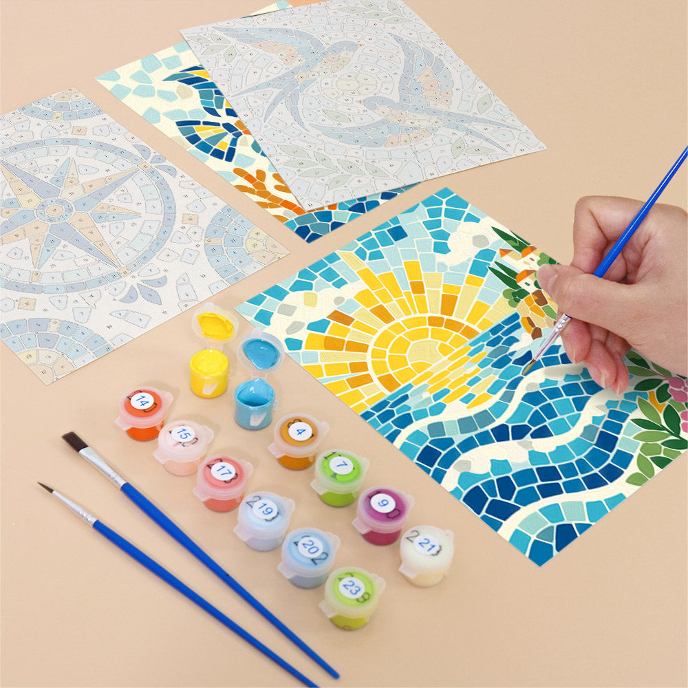 Mediterranean Mosaics mini paint by numbers – image 12