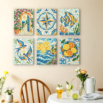 Mediterranean Mosaics mini paint by numbers – image 14