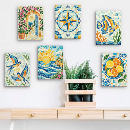 Mediterranean Mosaics mini paint by numbers – image 15