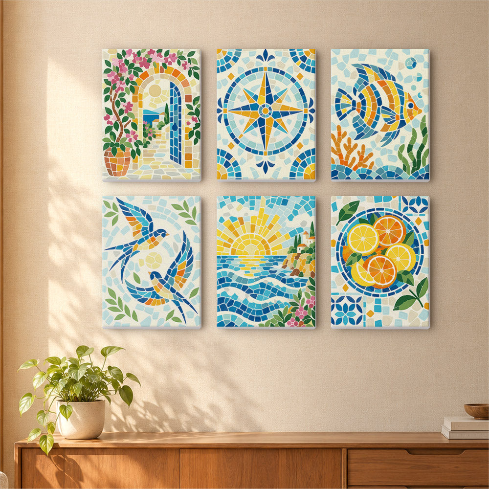 Mediterranean Mosaics mini paint by numbers – image 16