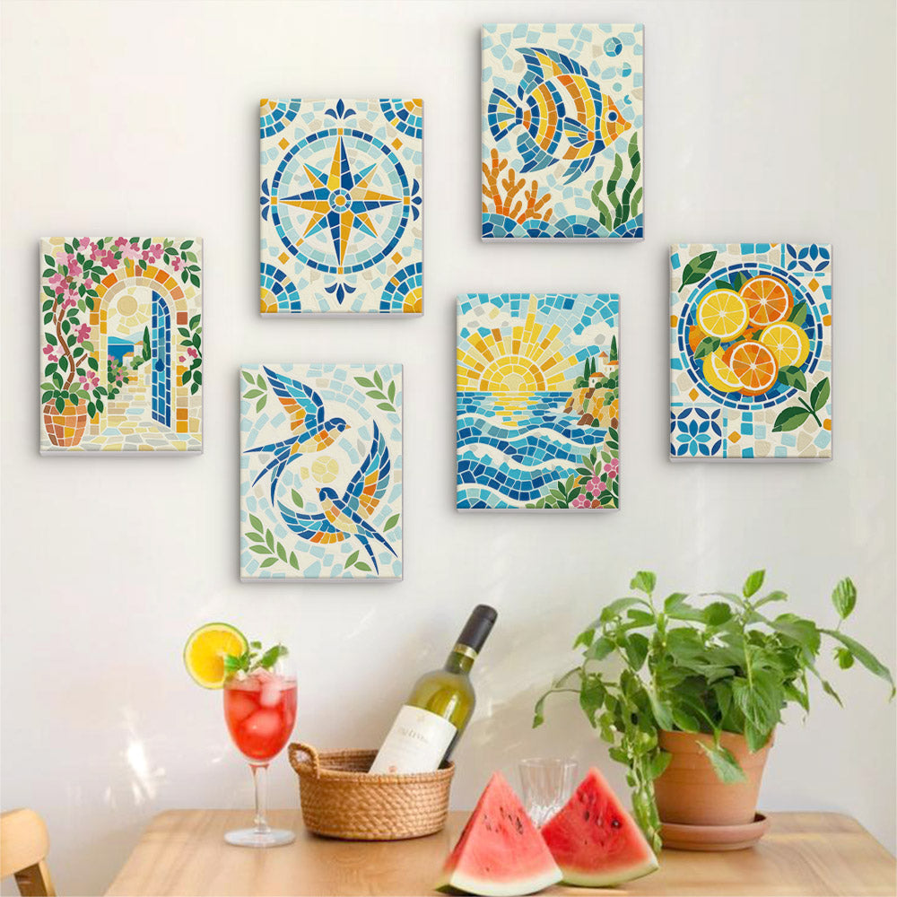 Mediterranean Mosaics mini paint by numbers – image 17