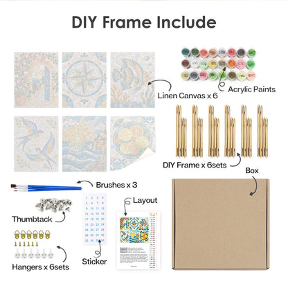 Mediterranean Mosaics mini paint by numbers – image 18