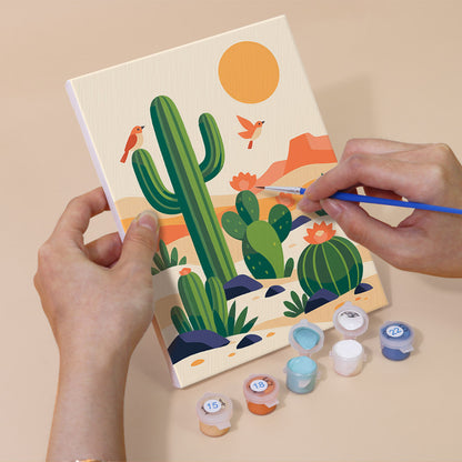 Desert Cactus Landscapes mini paint by numbers – image 5