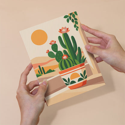 Desert Cactus Landscapes mini paint by numbers – image 6