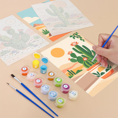 Desert Cactus Landscapes mini paint by numbers – image 12