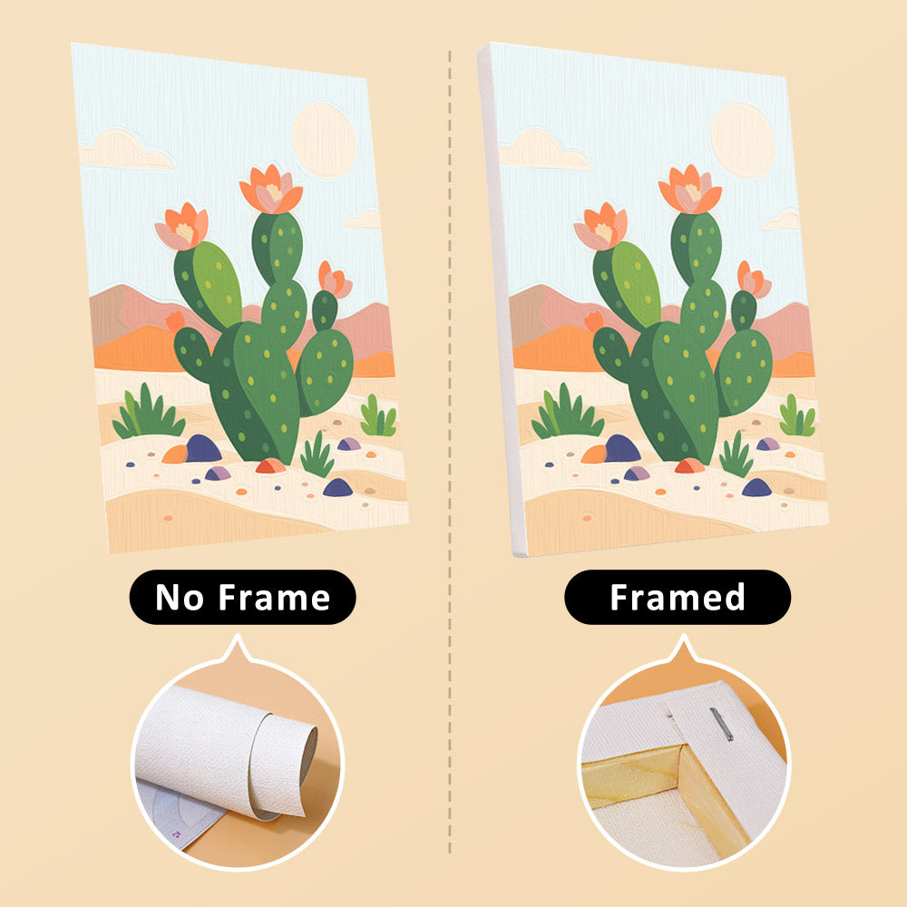Desert Cactus Landscapes mini paint by numbers – image 13