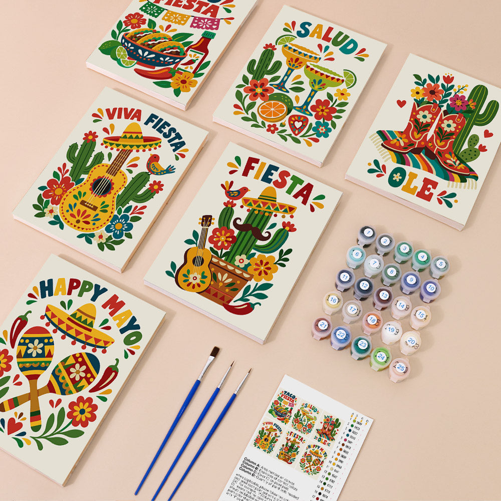 Mexican Fiesta mini paint by numbers – image 1