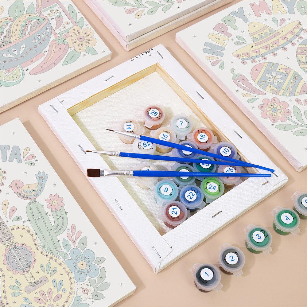 Mexican Fiesta mini paint by numbers – image 2