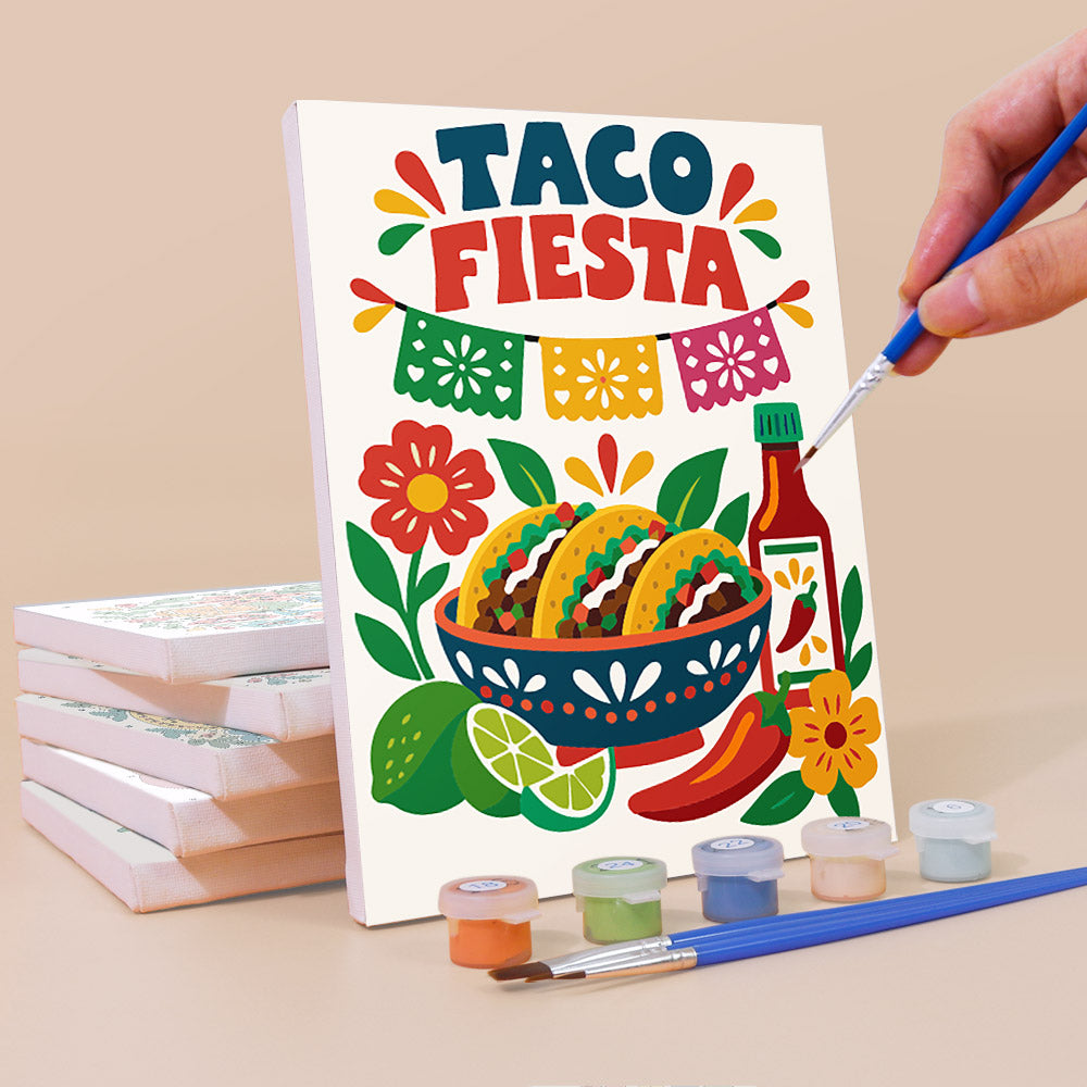 Mexican Fiesta mini paint by numbers – image 3