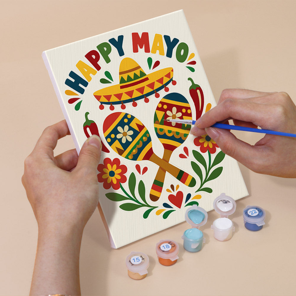 Mexican Fiesta mini paint by numbers – image 5