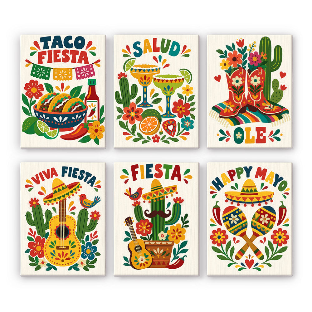 Mexican Fiesta mini paint by numbers – image 7