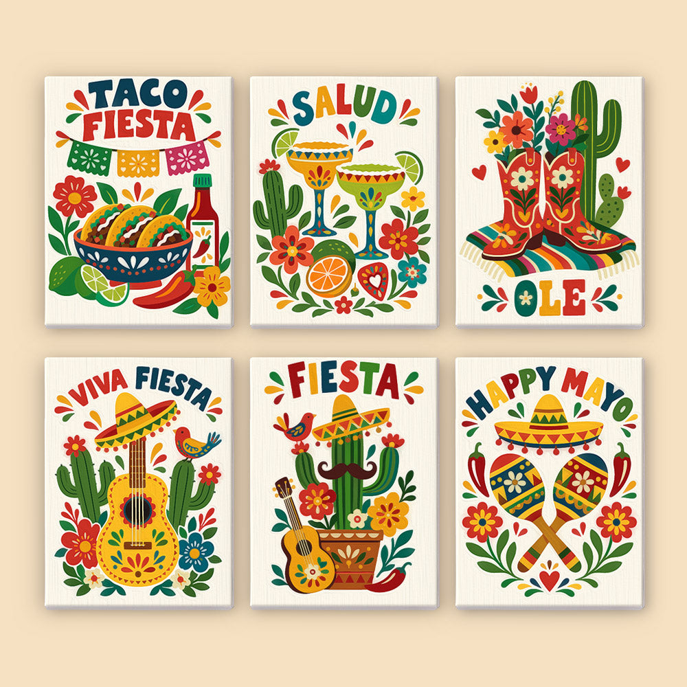 Mexican Fiesta mini paint by numbers – image 8