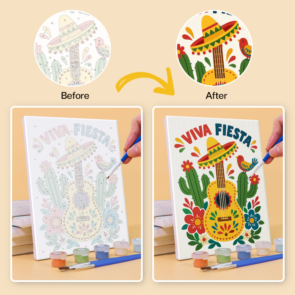 Mexican Fiesta mini paint by numbers – image 10