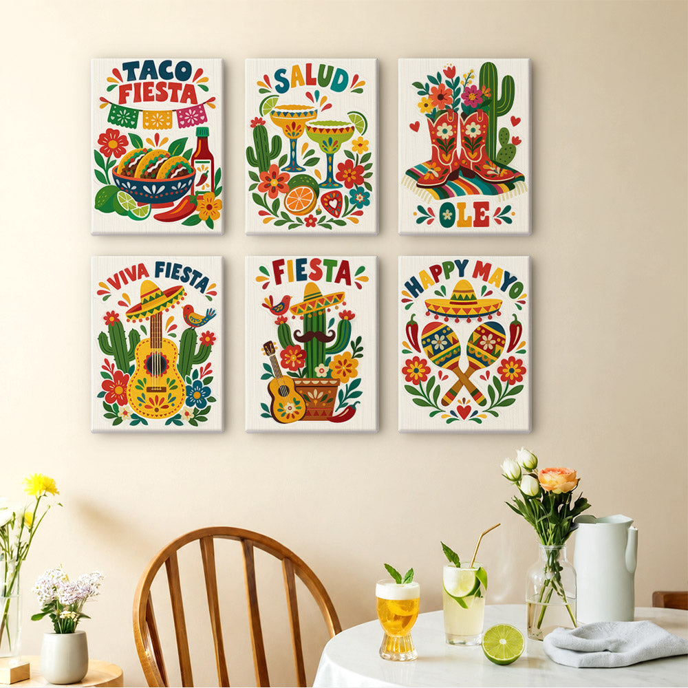 Mexican Fiesta mini paint by numbers – image 14