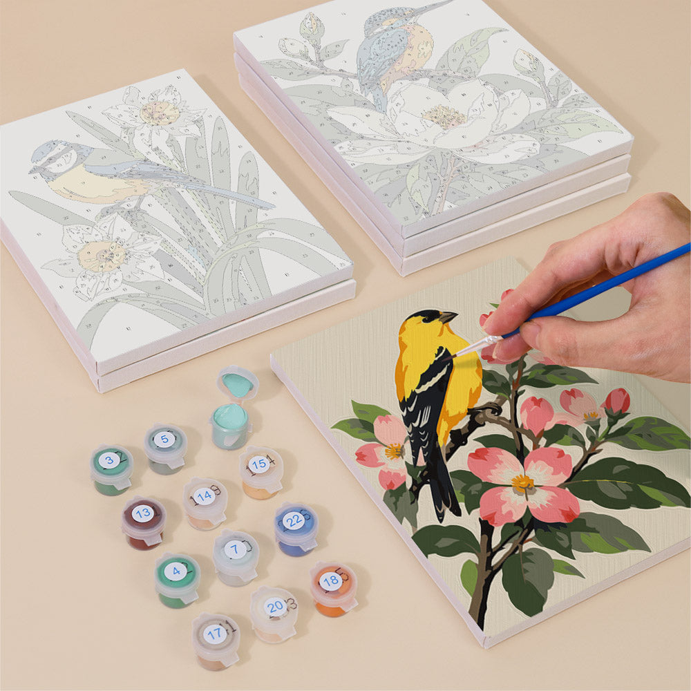Garden Birds mini paint by numbers – image 4