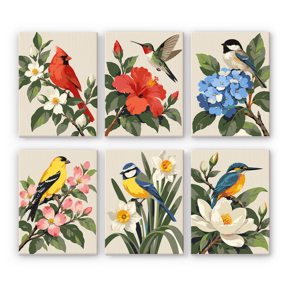 Garden Birds mini paint by numbers – image 7