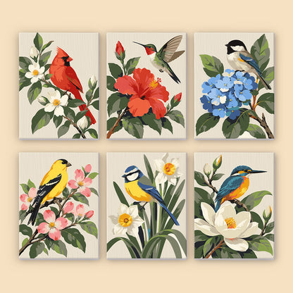 Garden Birds mini paint by numbers – image 8