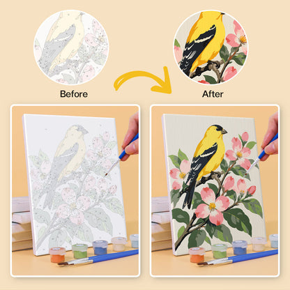 Garden Birds mini paint by numbers – image 10