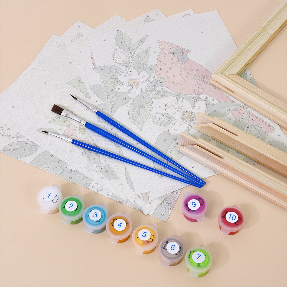 Garden Birds mini paint by numbers – image 11