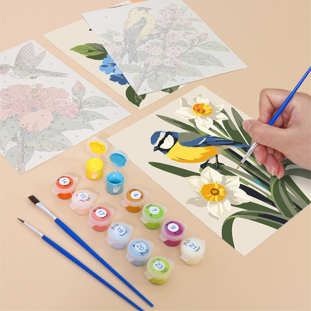 Garden Birds mini paint by numbers – image 12