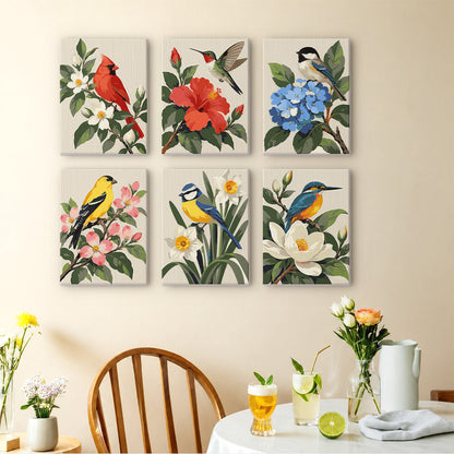 Garden Birds mini paint by numbers – image 14