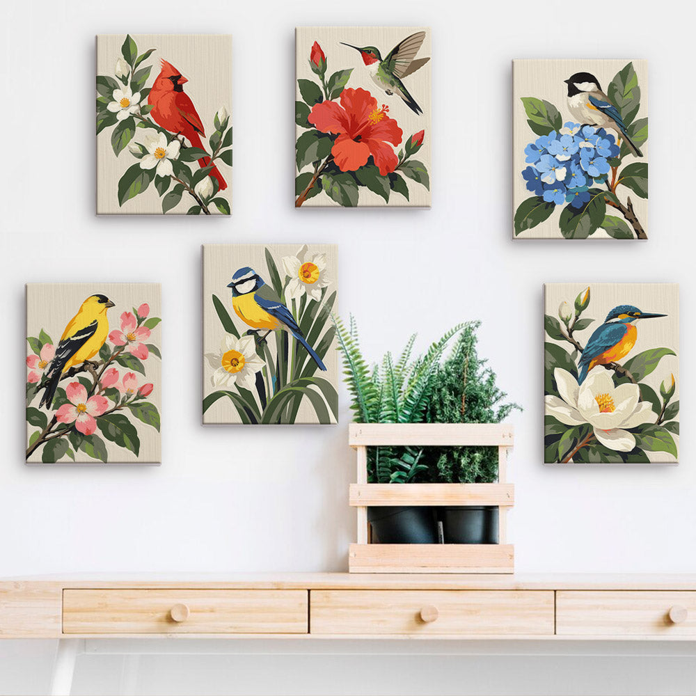 Garden Birds mini paint by numbers – image 15
