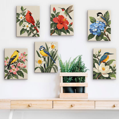 Garden Birds mini paint by numbers – image 15