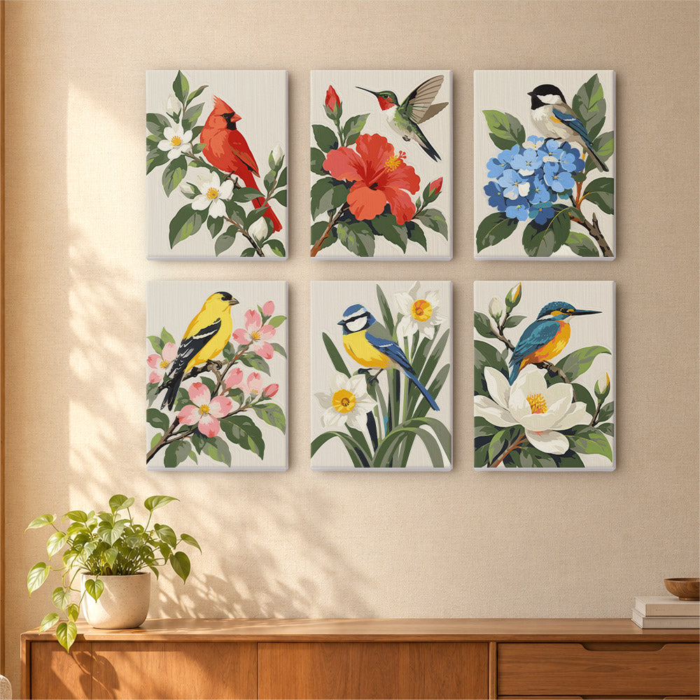 Garden Birds mini paint by numbers – image 16
