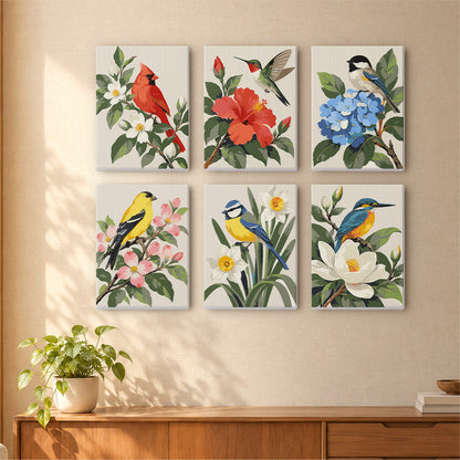 Garden Birds mini paint by numbers – image 16