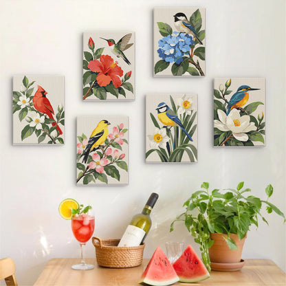 Garden Birds mini paint by numbers – image 17