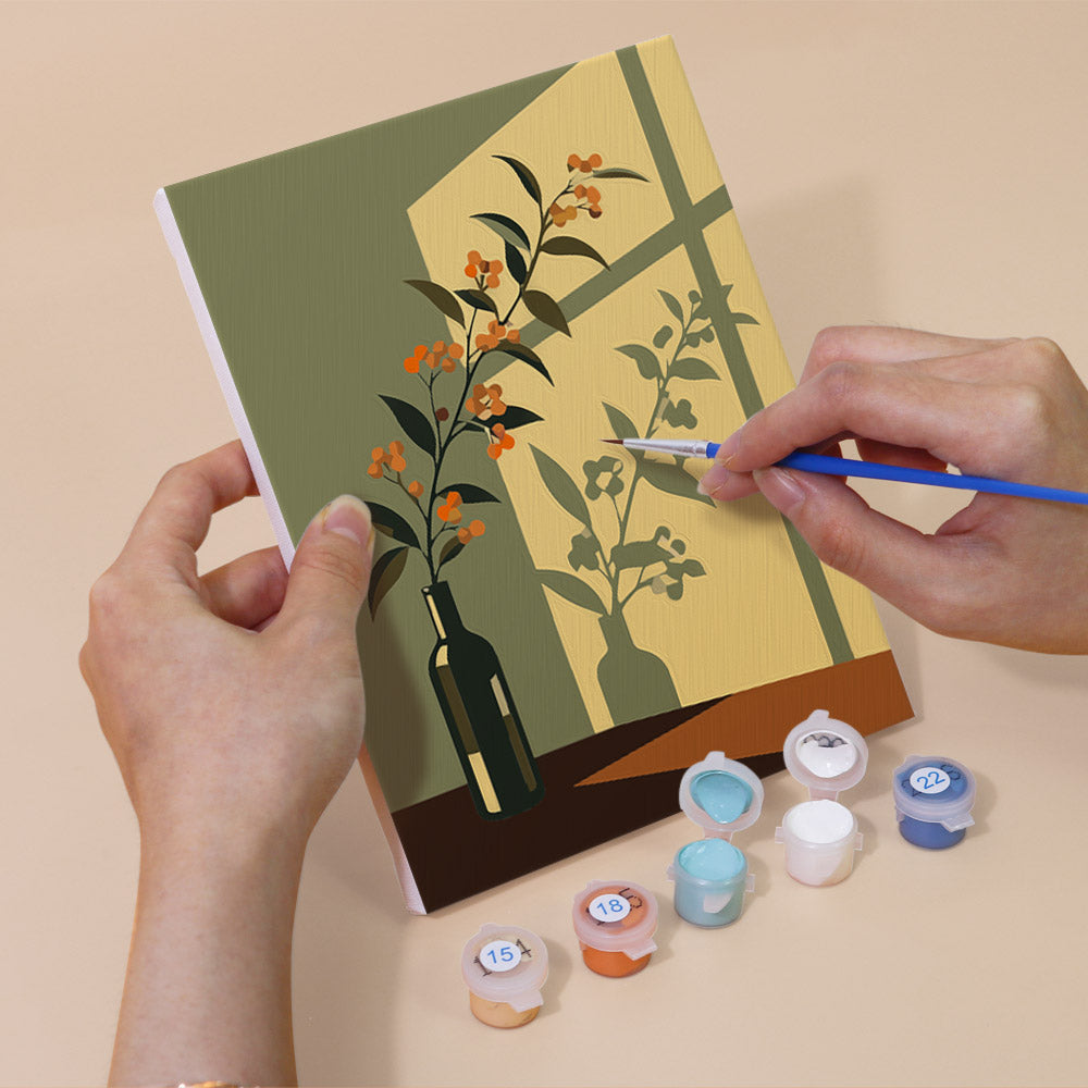Warm Floral Still Lifes mini paint by numbers – image 5