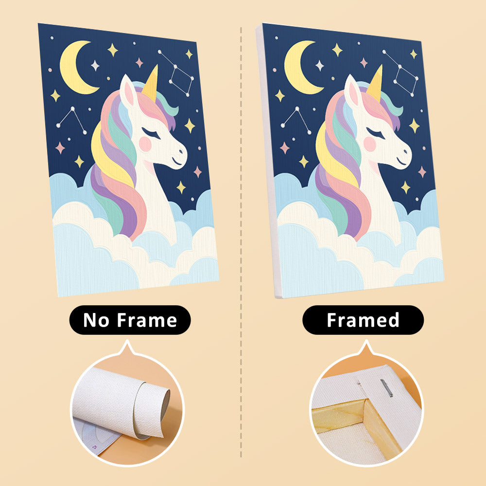 Flower-Crowned Rainbow Unicorns mini paint by numbers – image 13
