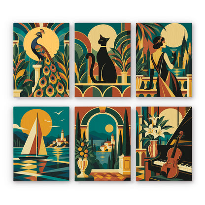 Art Deco Elegance mini paint by numbers – image 7