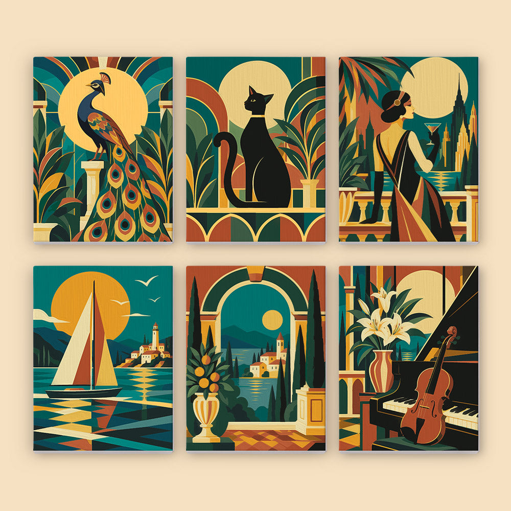Art Deco Elegance mini paint by numbers – image 8