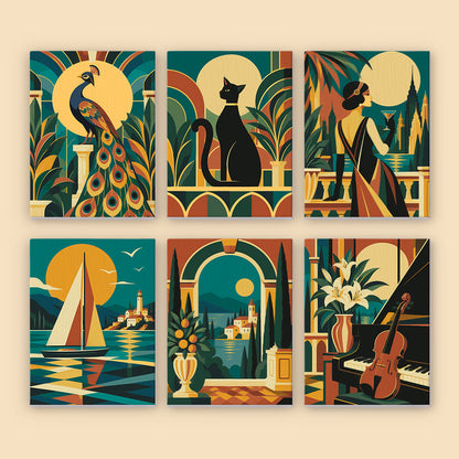 Art Deco Elegance mini paint by numbers – image 8