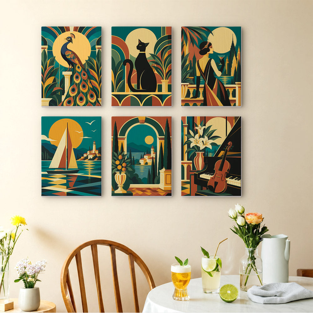 Art Deco Elegance mini paint by numbers – image 14