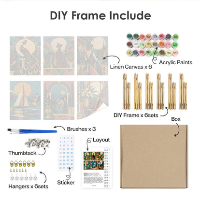 Art Deco Elegance mini paint by numbers – image 18