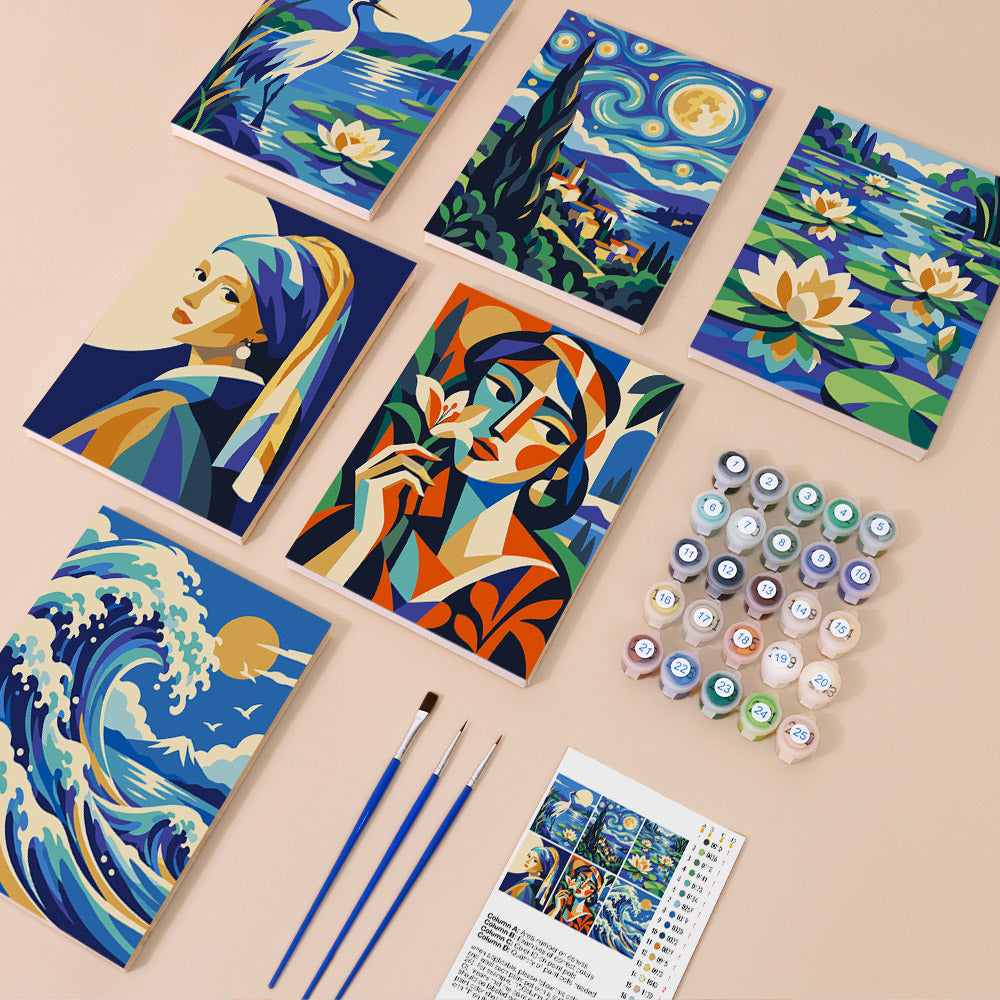 Artistic Classics and Nature mini paint by numbers – image 1