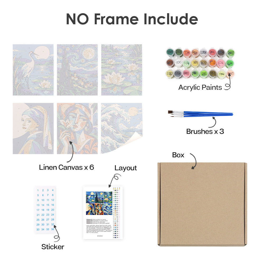 Artistic Classics and Nature mini paint by numbers – image 19