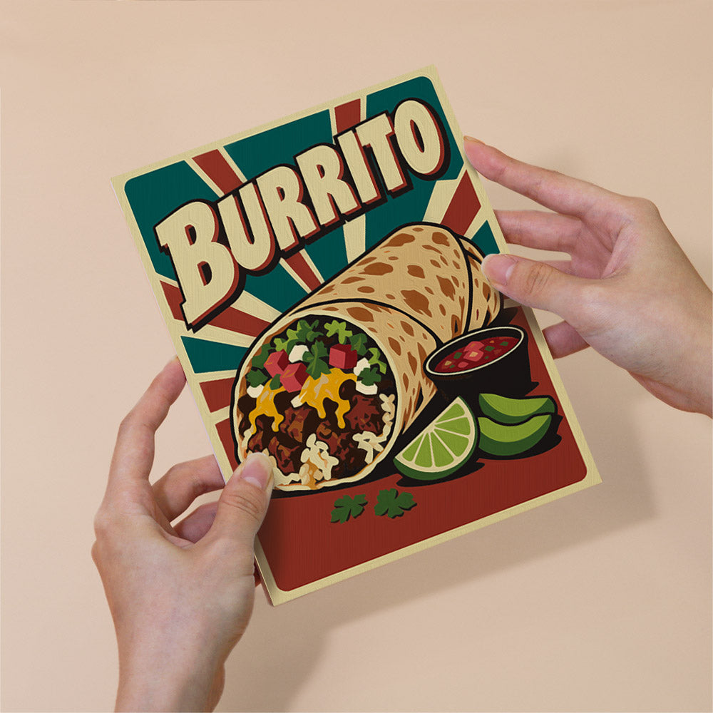 Popcorn, Burgers and Nachos mini paint by numbers – image 6
